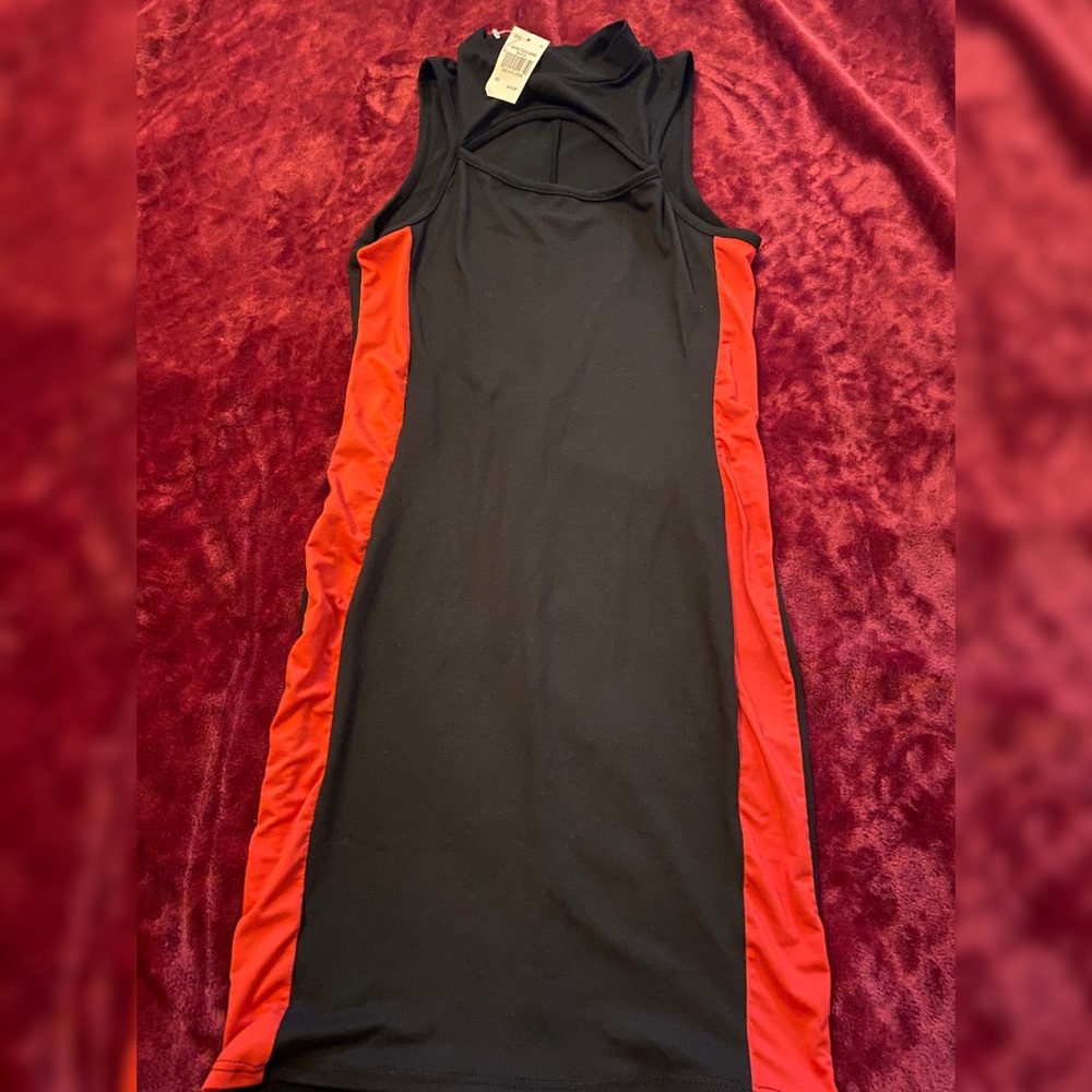 Cut out stretch dress
